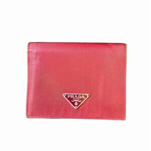 Prada Milano Red Tessuto Nylon Wallet Bifold